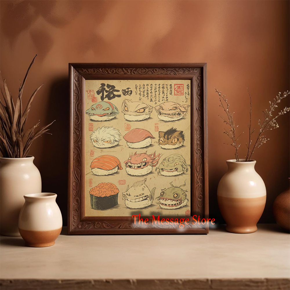 Japanese Sushi Monster Art Yok - Japanese Lifestyle Food reseña y precio
