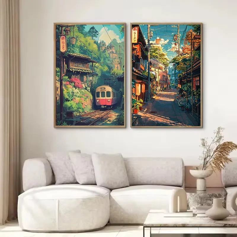 1PC frameless  Oil Painting By - Japanese Tokyo Lifestyle reseña y precio