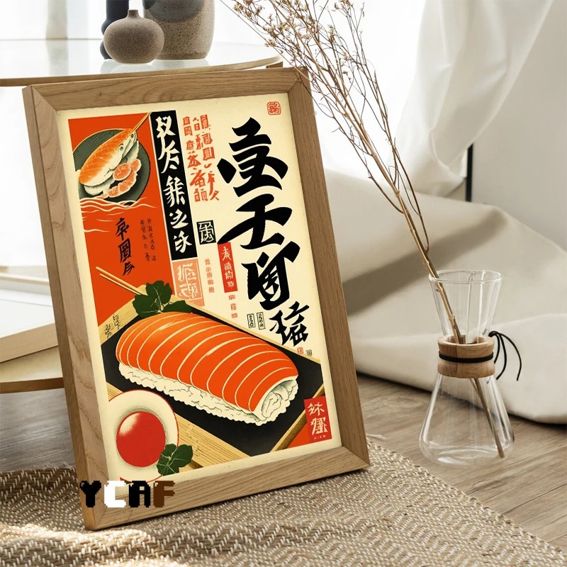Vintage Japanese Food Poster C - Japanese Lifestyle Food reseña y precio