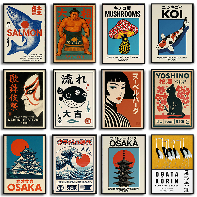Vintage Japan Traveling Art Os - Japanese Tokyo Lifestyle reseña y precio
