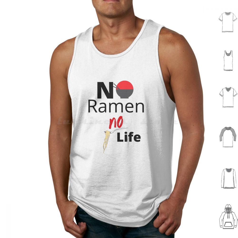 No Ramen No Life Tank Tops Ves - Japanese Lifestyle Food reseña y precio