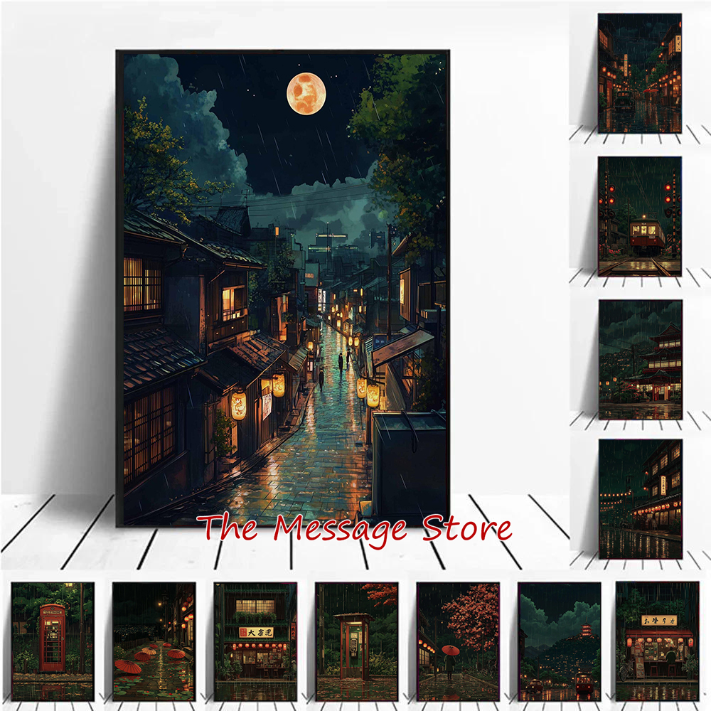 Rainy Night Cherry Blossom Jap - Japanese Tokyo Lifestyle reseña y precio