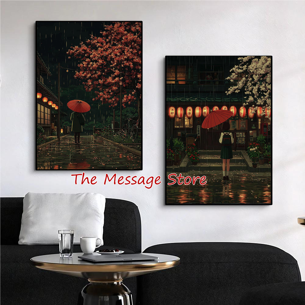 Rainy Night Cherry Blossom Jap - Japanese Tokyo Lifestyle reseña y precio