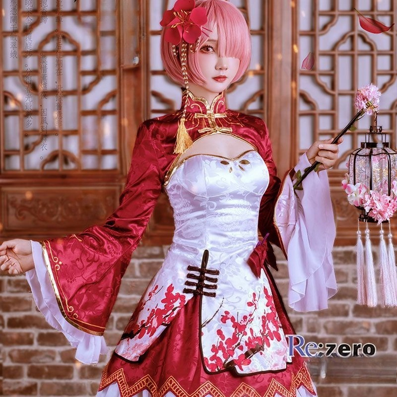 Rem Ram Cosplay Cheongsam Anim - Japanese Lifestyle Anime reseña y precio