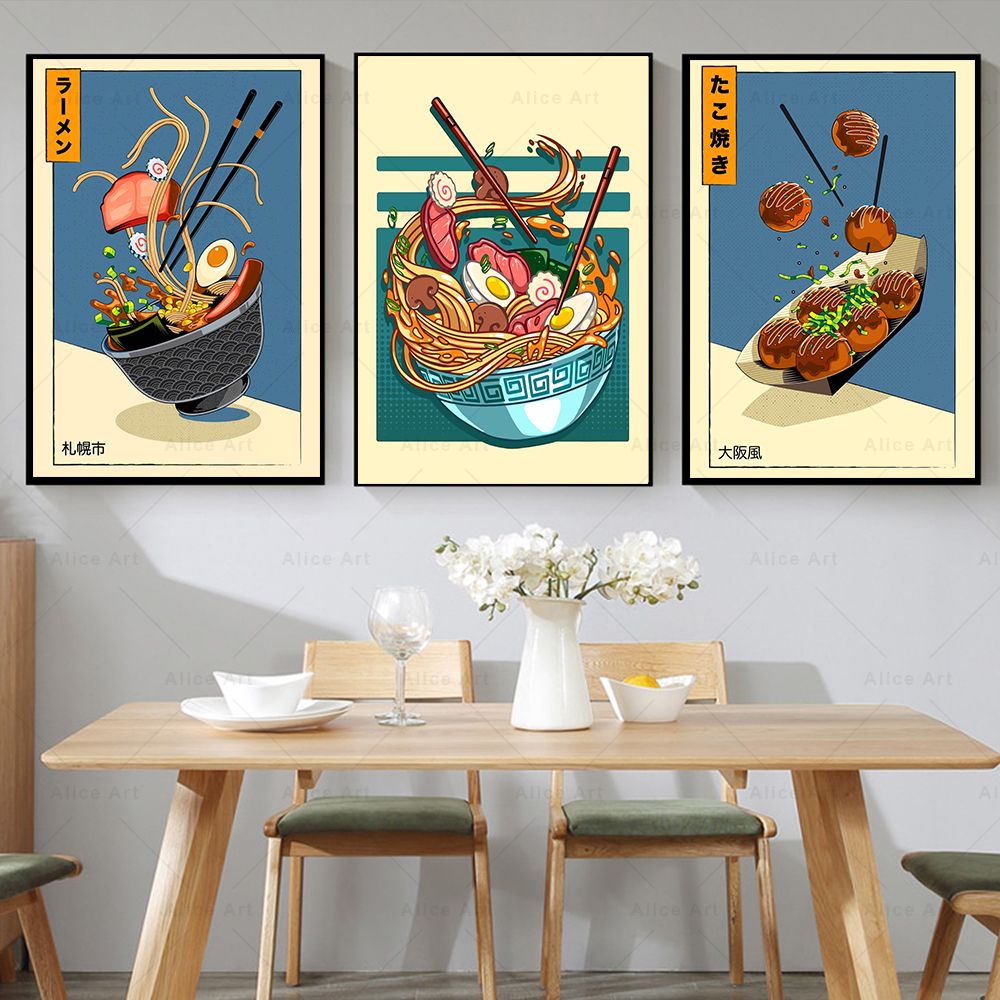 Japanese Style Poster Kitchen  - Japanese Lifestyle Food reseña y precio