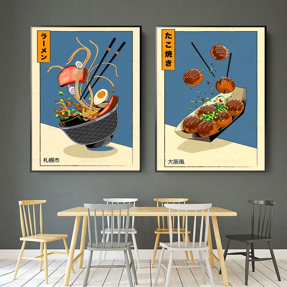 Japanese Style Poster Kitchen  - Japanese Lifestyle Food reseña y precio