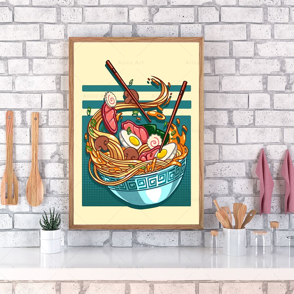 Japanese Style Poster Kitchen  - Japanese Lifestyle Food reseña y precio