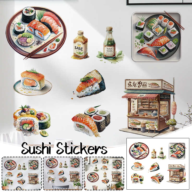 Japanese Food Sushi Sticker 3D - Japanese Lifestyle Food reseña y precio